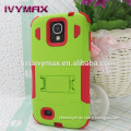 high quality cell phone case for samsung s4 dual layer hybrid case